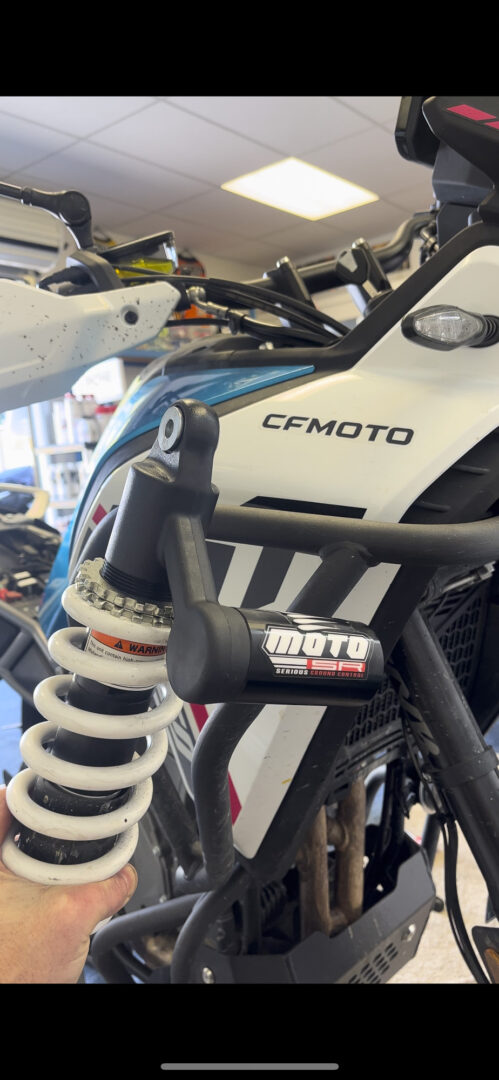 CFMoto 450 MT suspension upgrade