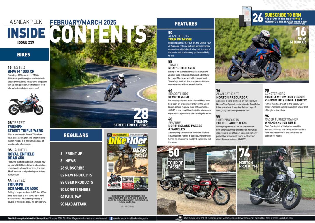 What's in the latest issue of Bike Rider Magazine