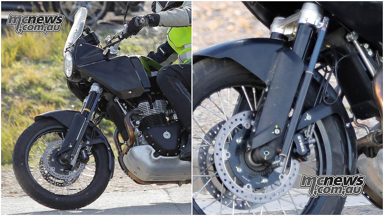 Royal Enfield Himalayan 750 spy images