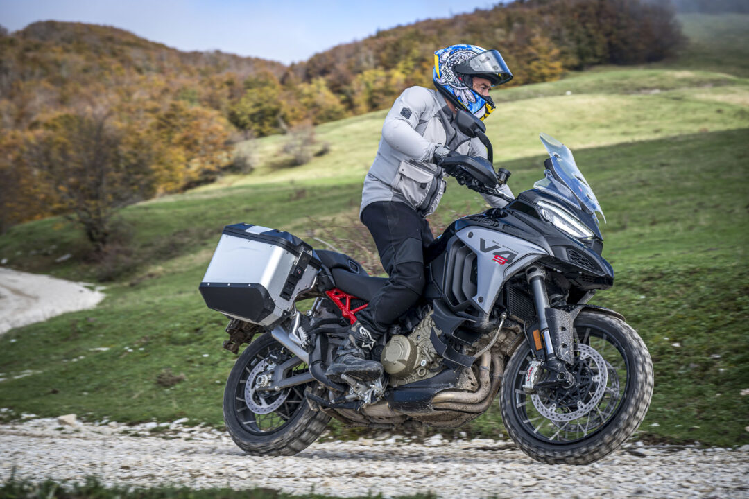 Ducati Multistrada V4S riding off-road