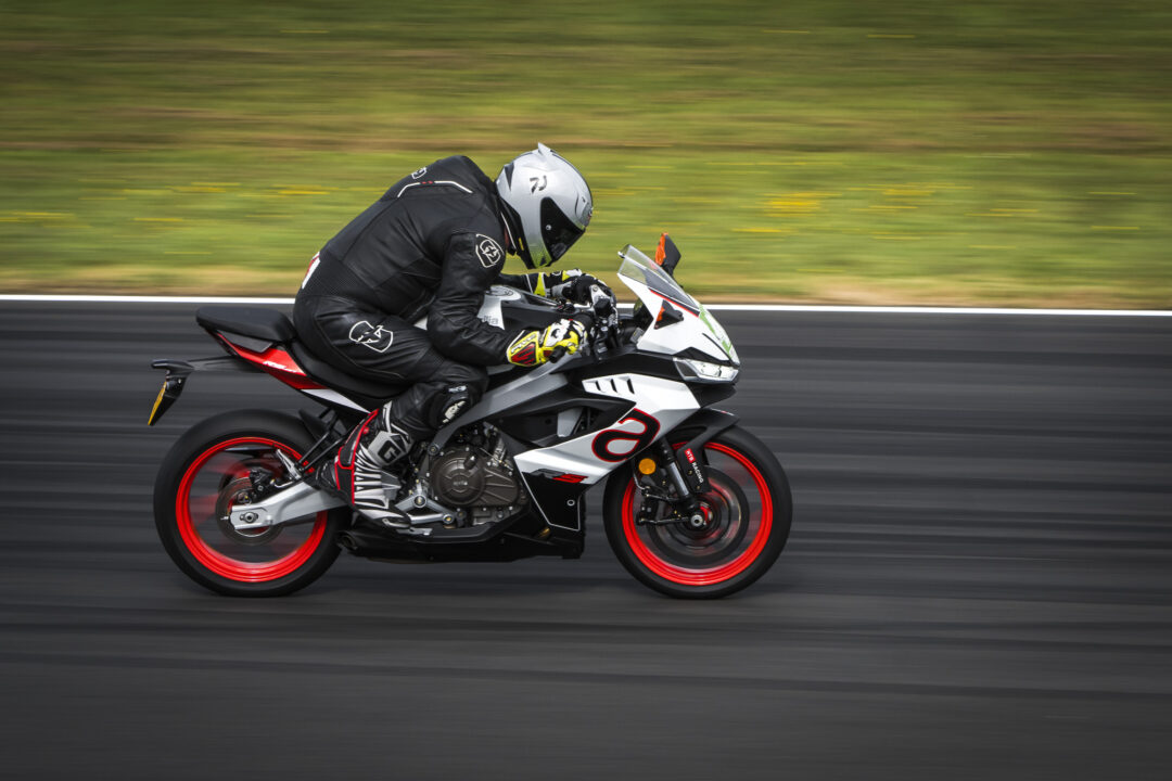 Aprilia RS457 track test