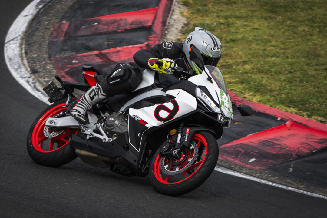 Aprilia RS457 track test