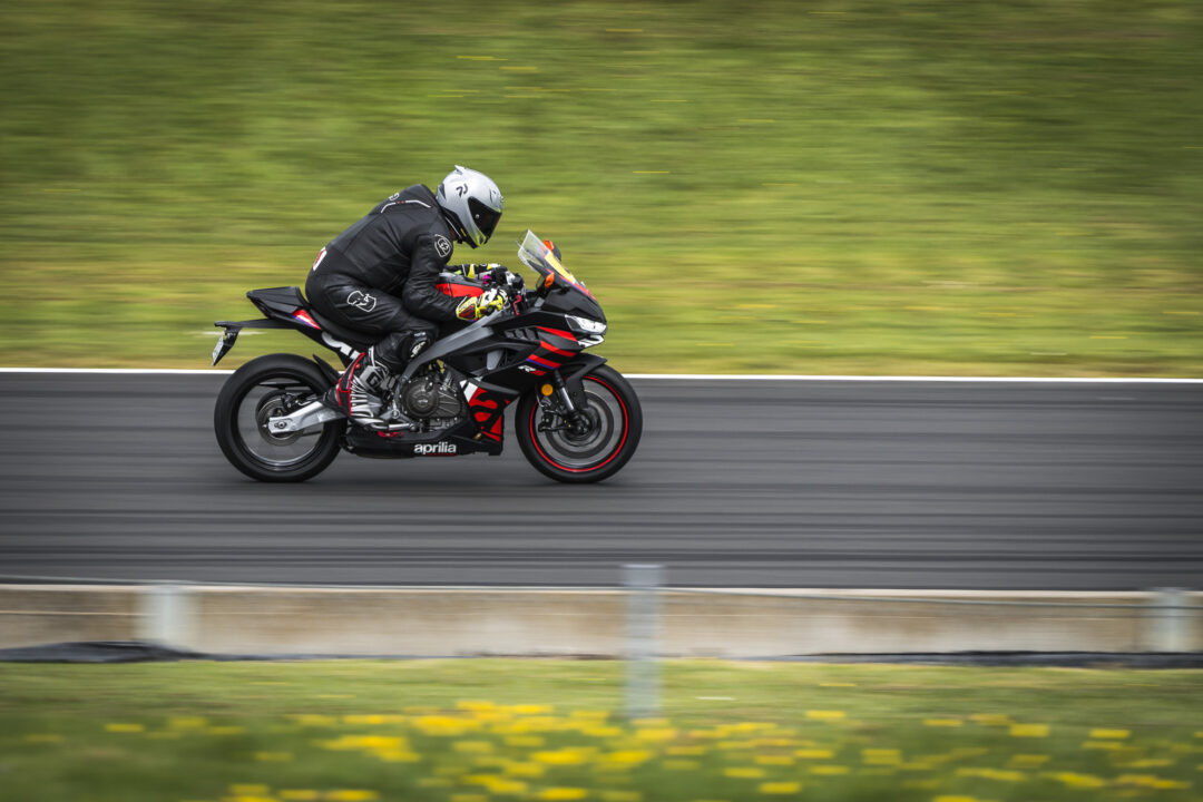 Aprilia RS457 track test