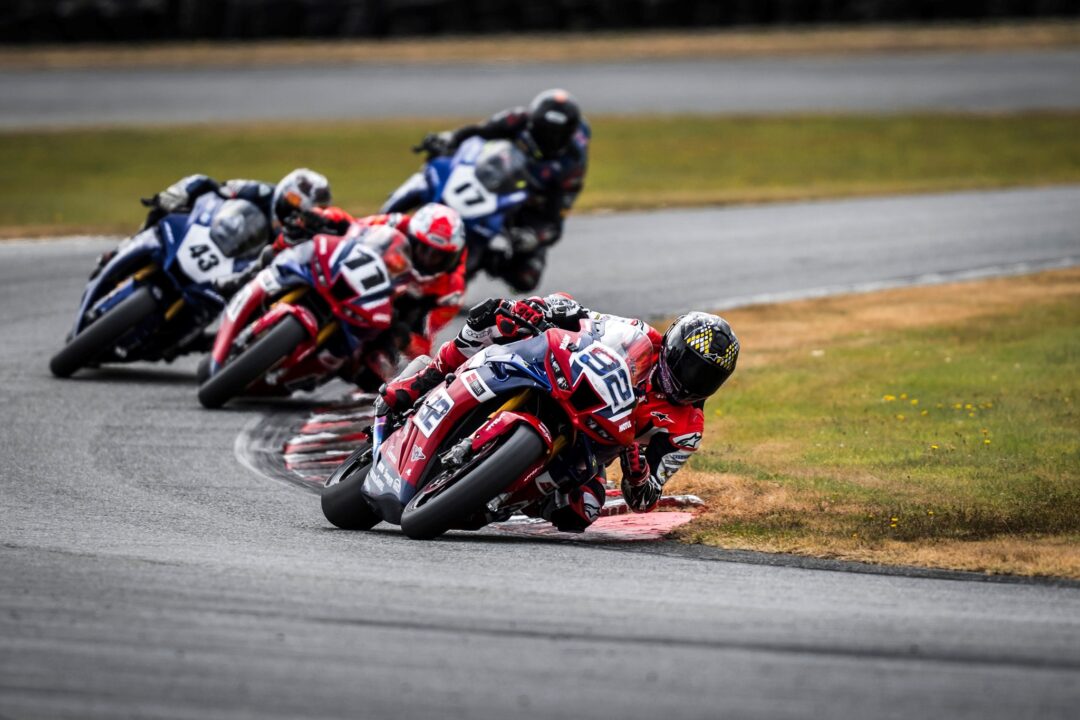 Mitch Rees Honda racing at Levels NZSBK