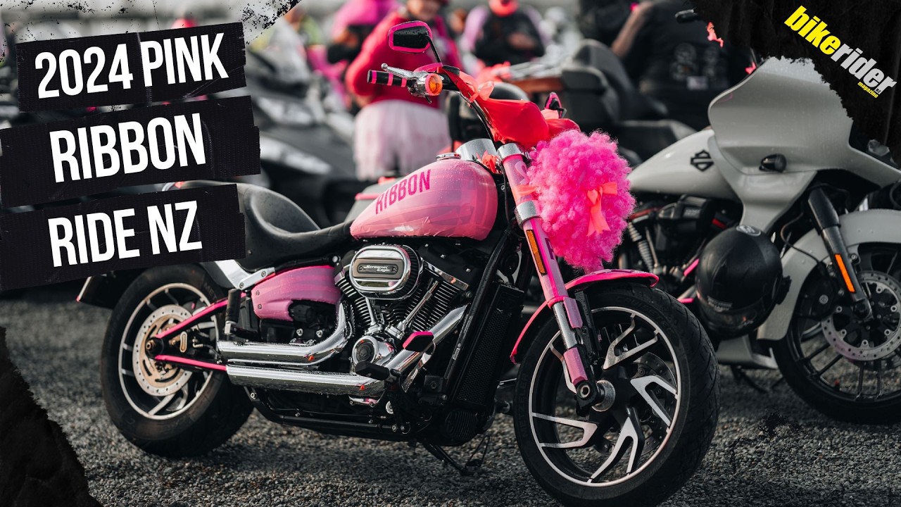 Pink Ribbon Charity motorcycle ride with Harley-Davidson