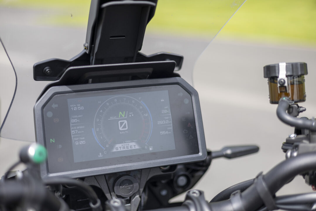 Yamaha Tracer 9 GT+ review dash